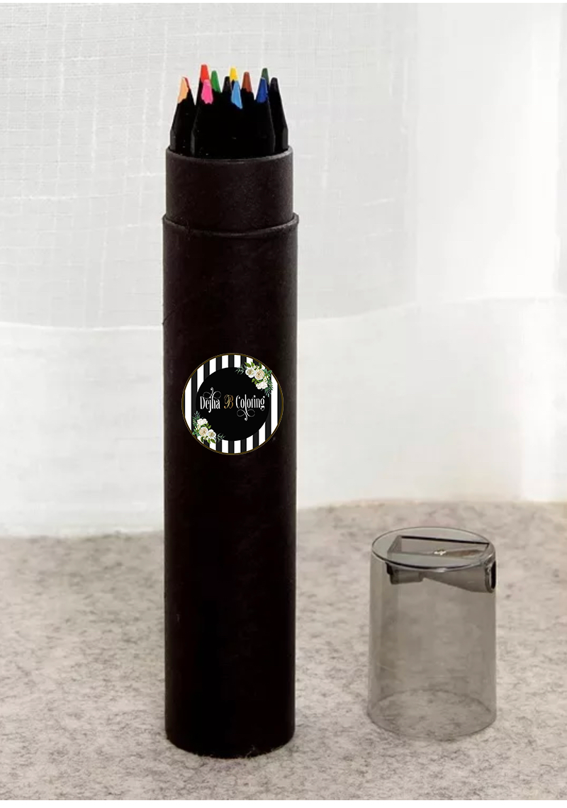 12 Colored Pencil Set With Sharpener (Sold Separately)