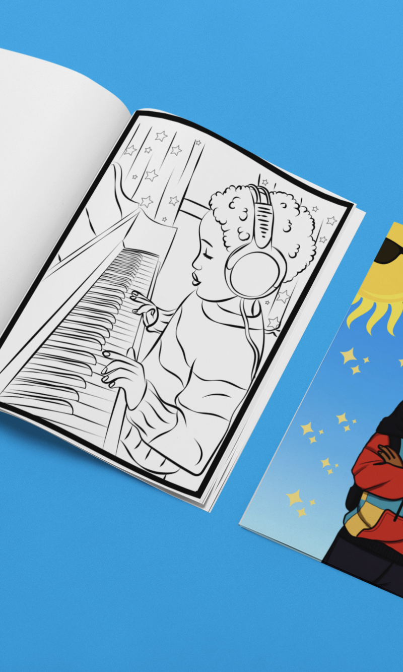 Sonshine coloring book open book