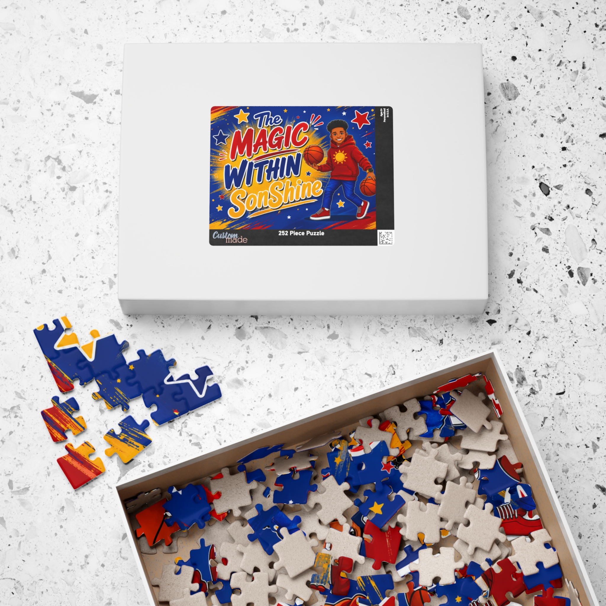 The Magic Within SonShine Puzzle – Kids Basketball Motivational Jigsaw (110/252/520 pcs) - Image 3
