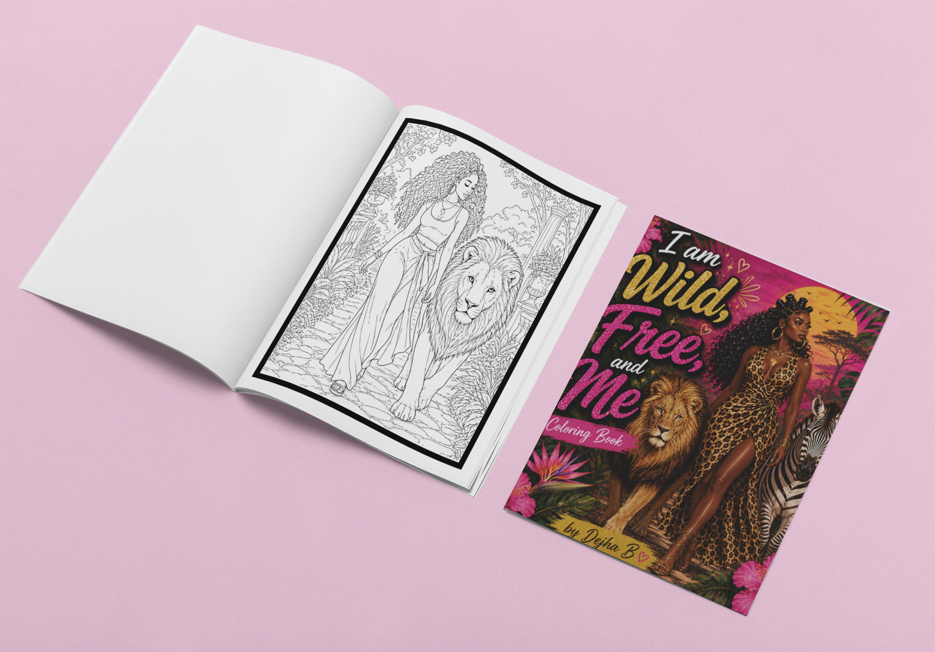 I Am Wild, Free and Me Coloring Book Color and Sip Kit - Image 8